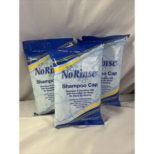 3 Pack‎ Clean Life No Rinse Shampoo Cap Latex & Alcohol Free NEW (sealed)